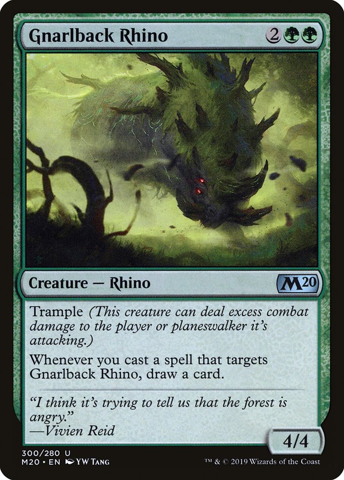 Gnarlback Rhino [Core Set 2020] | Odin's Place