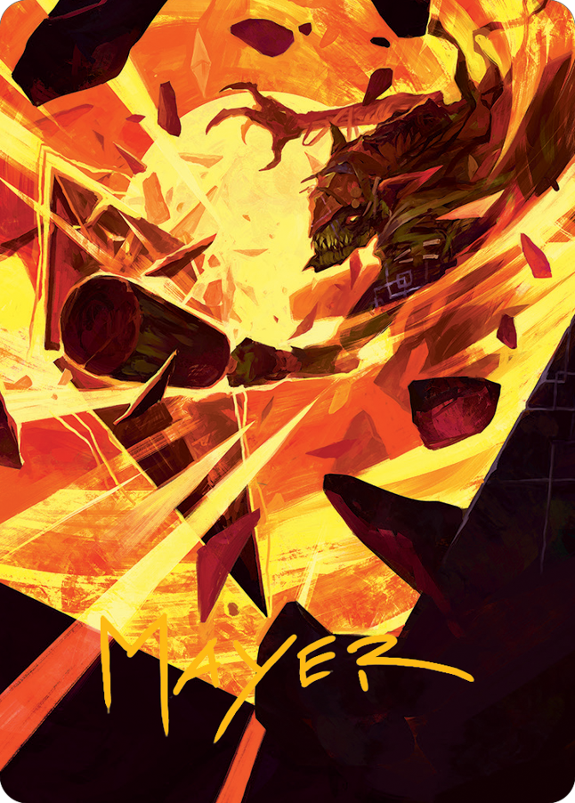 Zada, Hedron Grinder Art Card (Gold-Stamped Signature) [March of the Machine Art Series] | Odin's Place