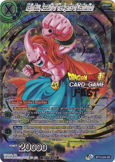 Majin Buu, Assault of the Agents of Destruction (Card Game Fest 2022) (BT13-034) [Tournament Promotion Cards] | Odin's Place