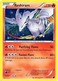 Reshiram (17/116) (Cosmos Holo) [Black & White: Plasma Freeze] | Odin's Place