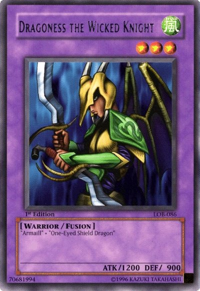 Dragoness the Wicked Knight [LOB-086] Rare | Odin's Place