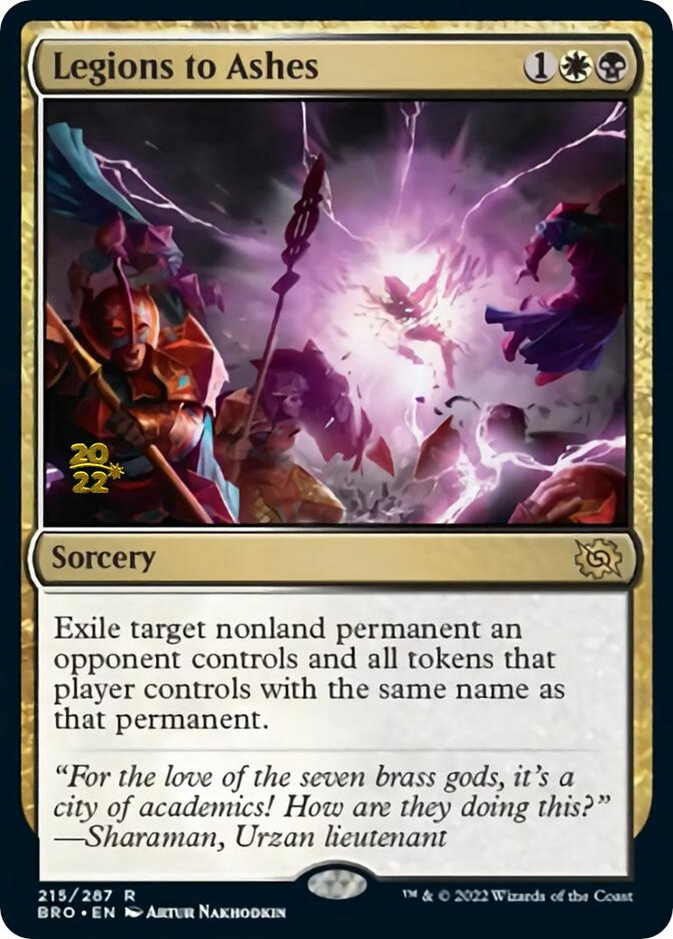 Legions to Ashes [The Brothers' War Prerelease Promos] | Odin's Place