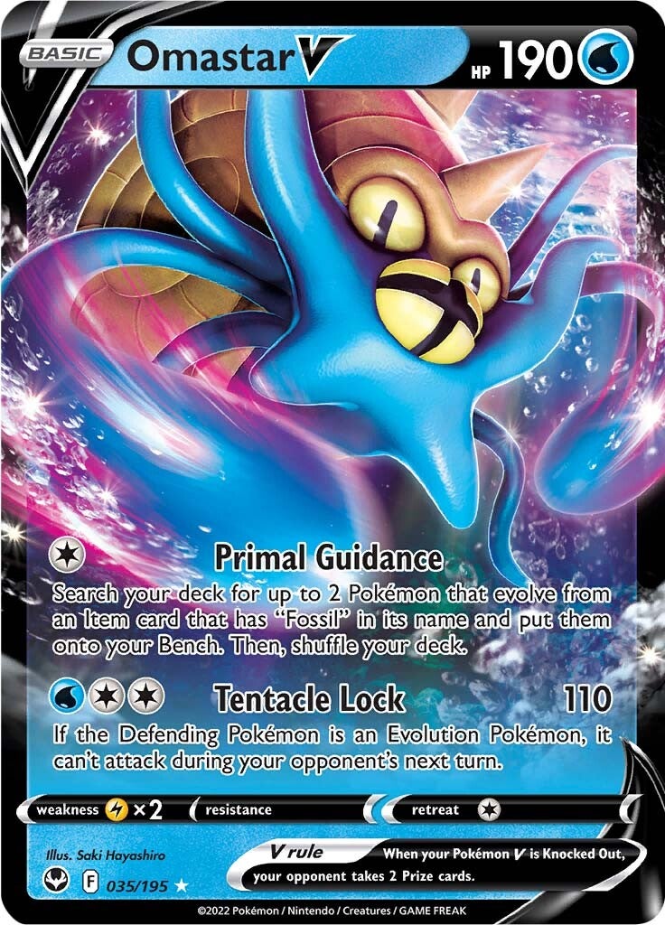 Omastar V (035/195) [Sword & Shield: Silver Tempest] | Odin's Place