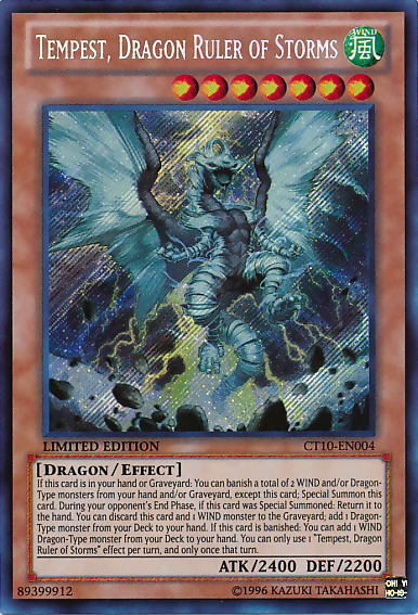 Tempest, Dragon Ruler of Storms [CT10-EN004] Secret Rare | Odin's Place