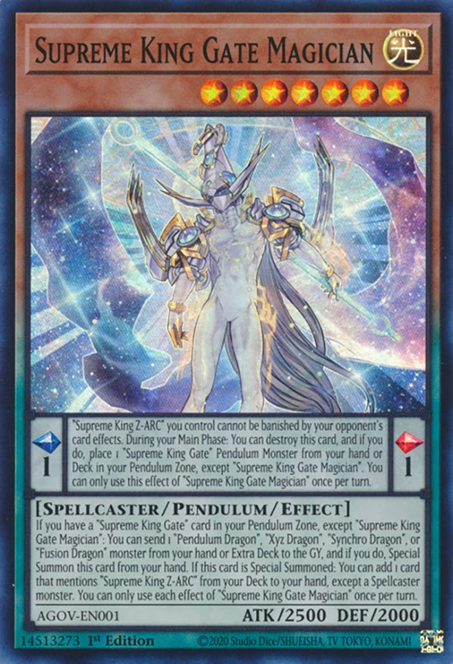 Supreme King Gate Magician [AGOV-EN001] Super Rare | Odin's Place