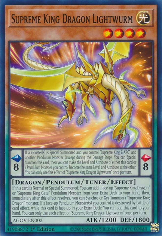 Supreme King Dragon Lightwurm [AGOV-EN002] Common | Odin's Place