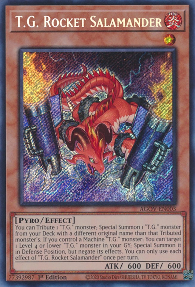 T.G. Rocket Salamander [AGOV-EN003] Secret Rare | Odin's Place