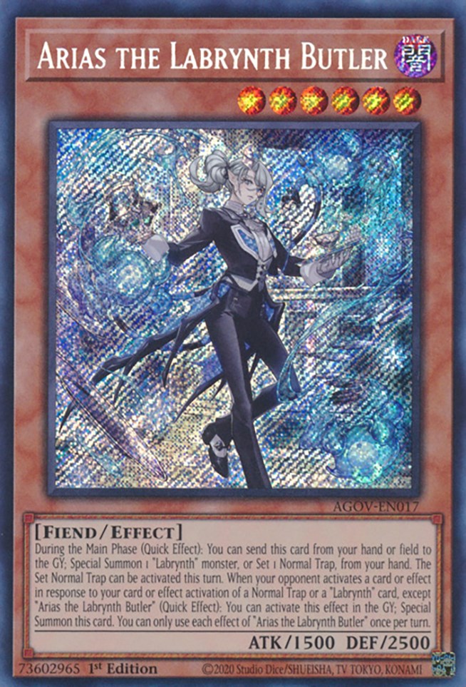 Arias the Labrynth Butler [AGOV-EN017] Secret Rare | Odin's Place