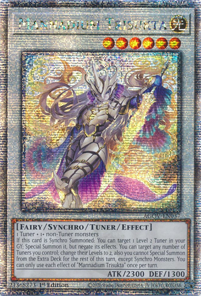 Mannadium Trisukta (Quarter Century Secret Rare) [AGOV-EN037] Quarter Century Secret Rare | Odin's Place