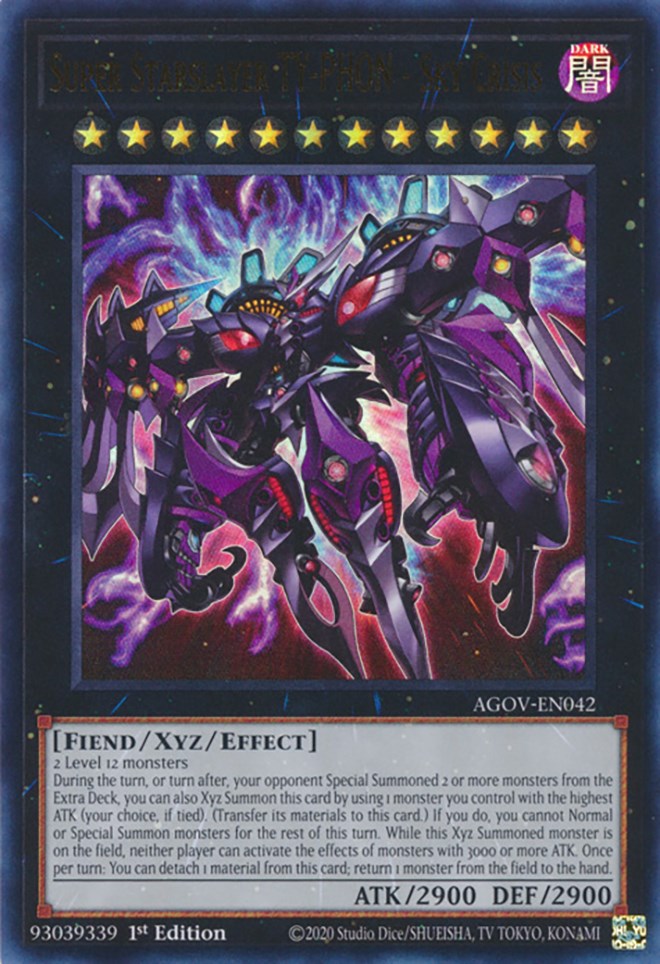 Super Starslayer TY-PHON - Sky Crisis [AGOV-EN042] Ultra Rare | Odin's Place