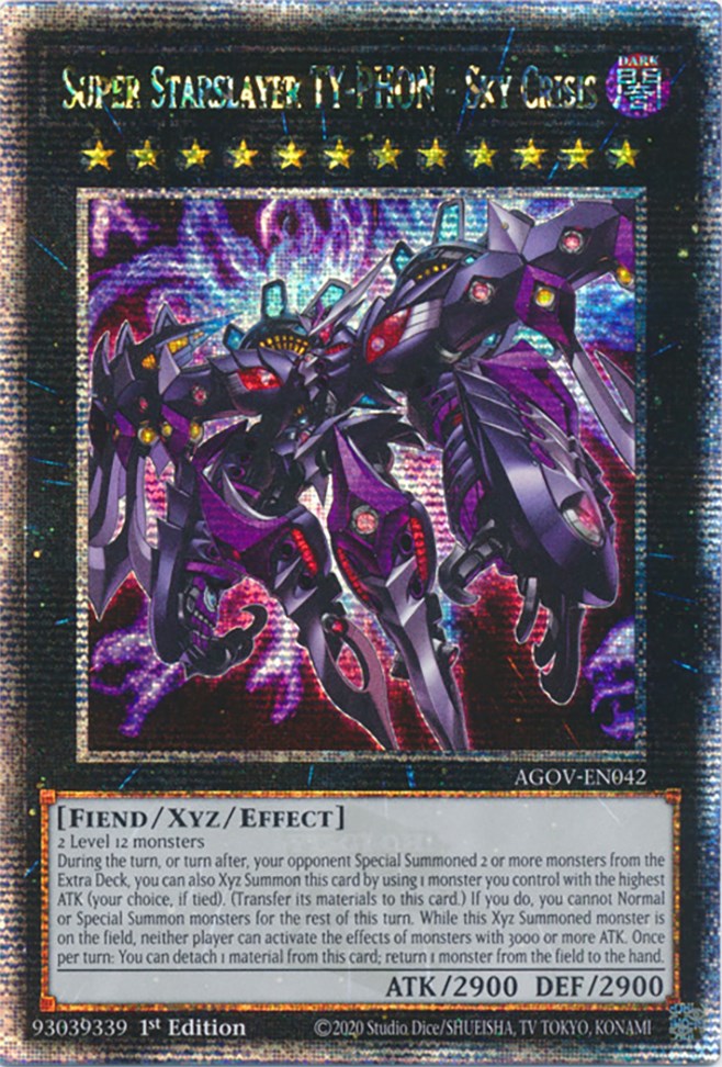 Super Starslayer TY-PHON - Sky Crisis (Quarter Century Secret Rare) [AGOV-EN042] Quarter Century Secret Rare | Odin's Place