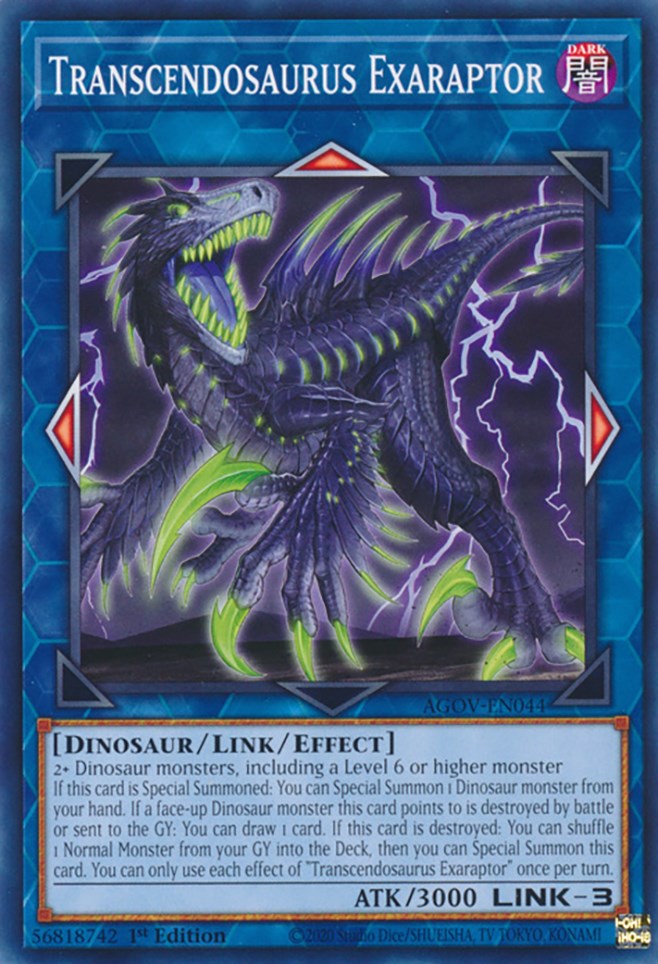 Transcendosaurus Exaraptor [AGOV-EN044] Common | Odin's Place