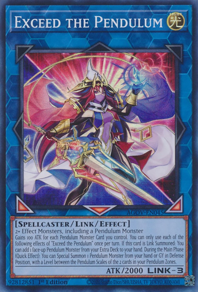 Exceed the Pendulum [AGOV-EN045] Super Rare | Odin's Place