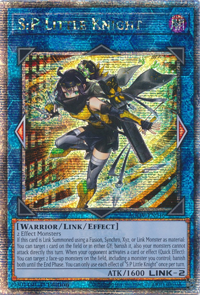 S:P Little Knight (Quarter Century Secret Rare) [AGOV-EN046] Quarter Century Secret Rare | Odin's Place