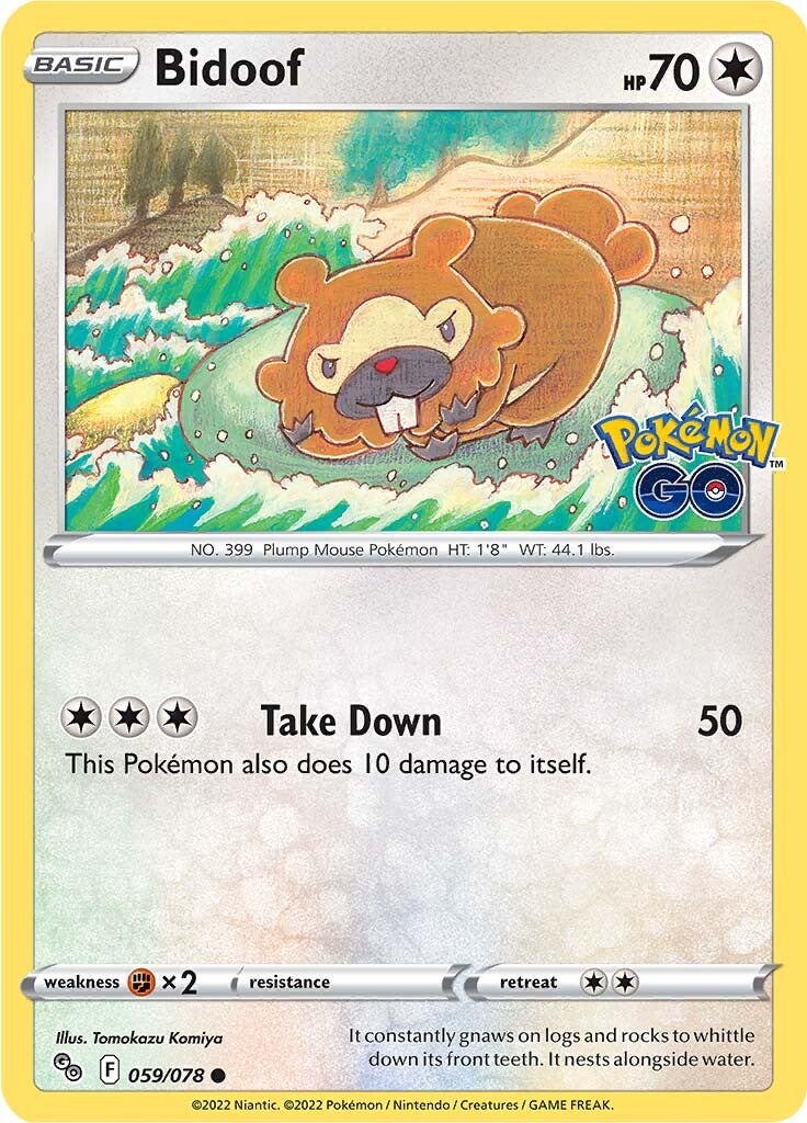 Bidoof (059/078) [Pokémon GO] | Odin's Place