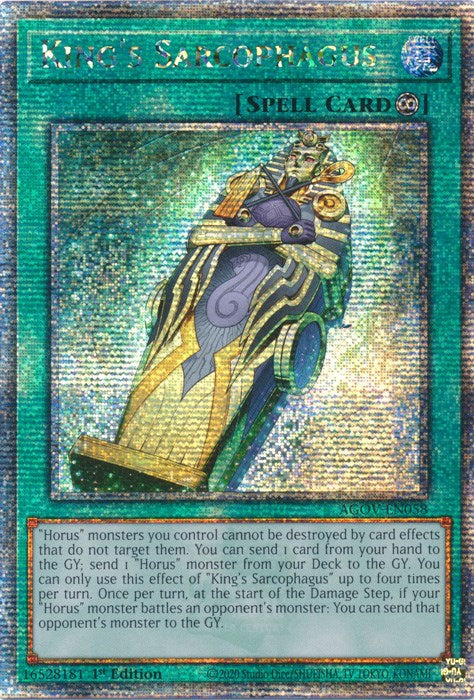 King's Sarcophagus (Quarter Century Secret Rare) [AGOV-EN058] Quarter Century Secret Rare | Odin's Place