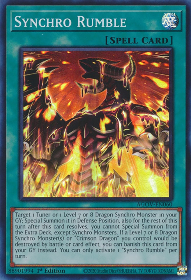 Synchro Rumble [AGOV-EN060] Super Rare | Odin's Place