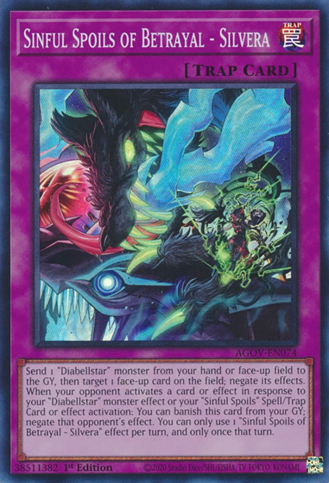 Sinful Spoils of Betrayal - Silvera [AGOV-EN074] Super Rare | Odin's Place