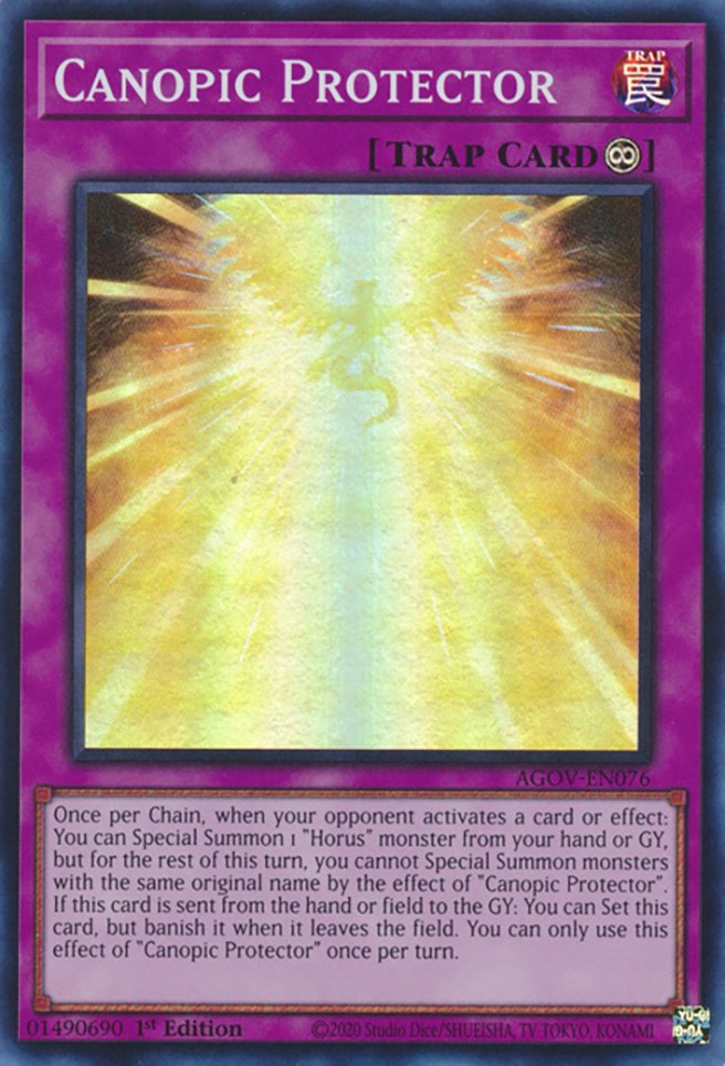 Canopic Protector [AGOV-EN076] Super Rare | Odin's Place