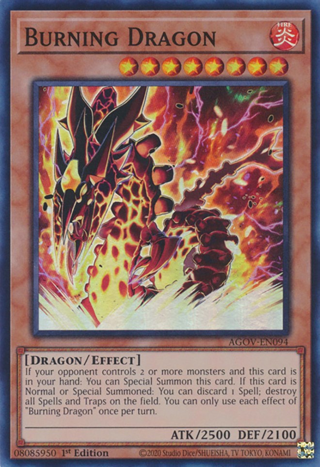 Burning Dragon [AGOV-EN094] Super Rare | Odin's Place