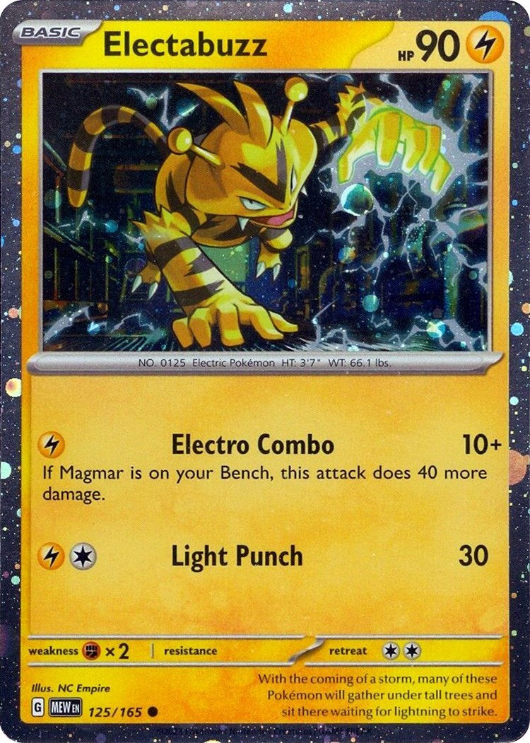 Electabuzz (125/165) (Cosmos Holo) [Miscellaneous Cards] | Odin's Place
