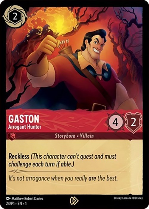 Gaston - Arrogant Hunter (24) [Promo Cards] | Odin's Place