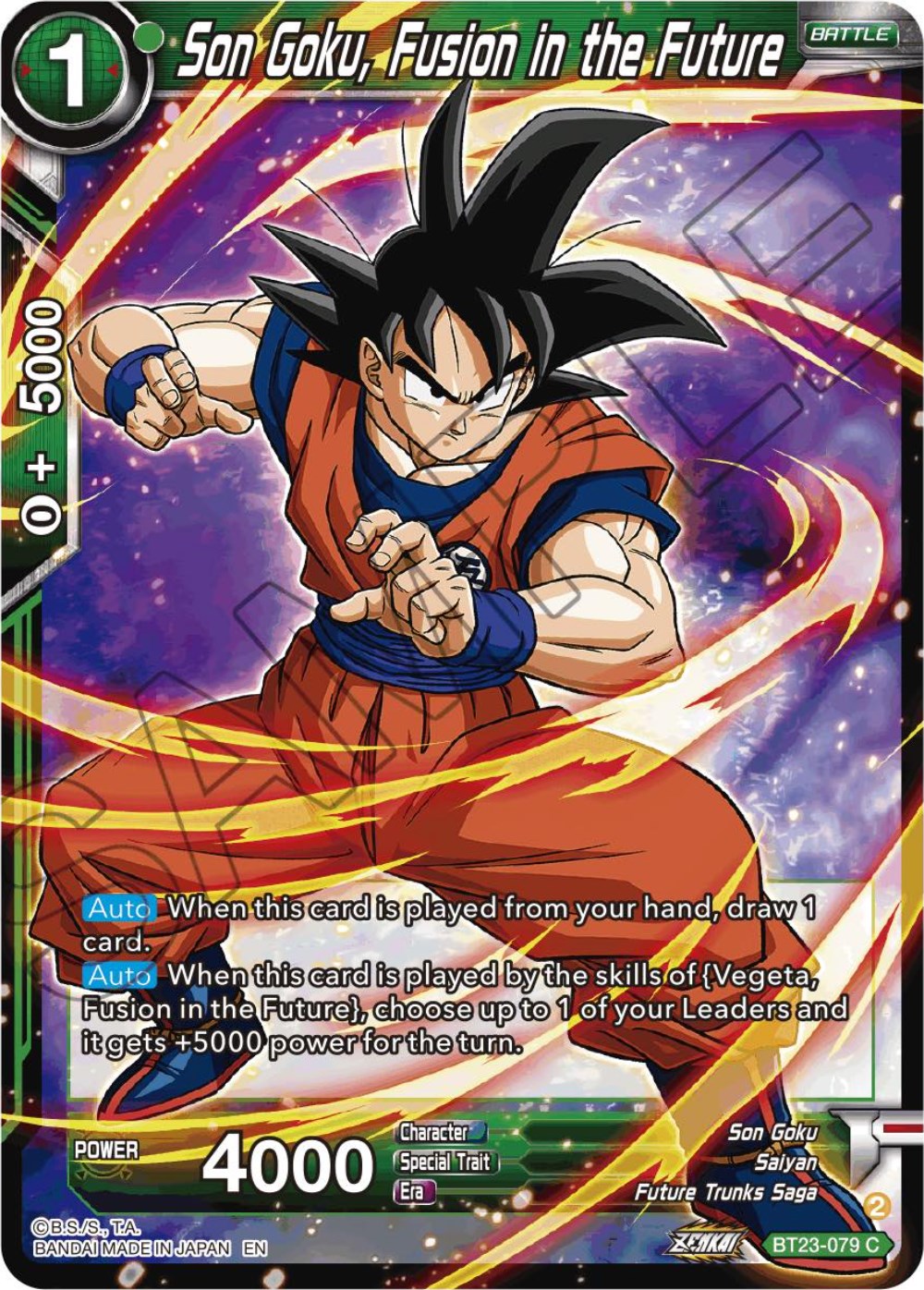 Son Goku, Fusion in the Future (BT23-079) [Perfect Combination] | Odin's Place