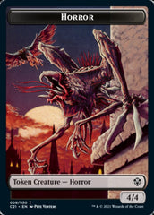 Zombie // Horror Double-Sided Token [Commander 2021 Tokens] | Odin's Place