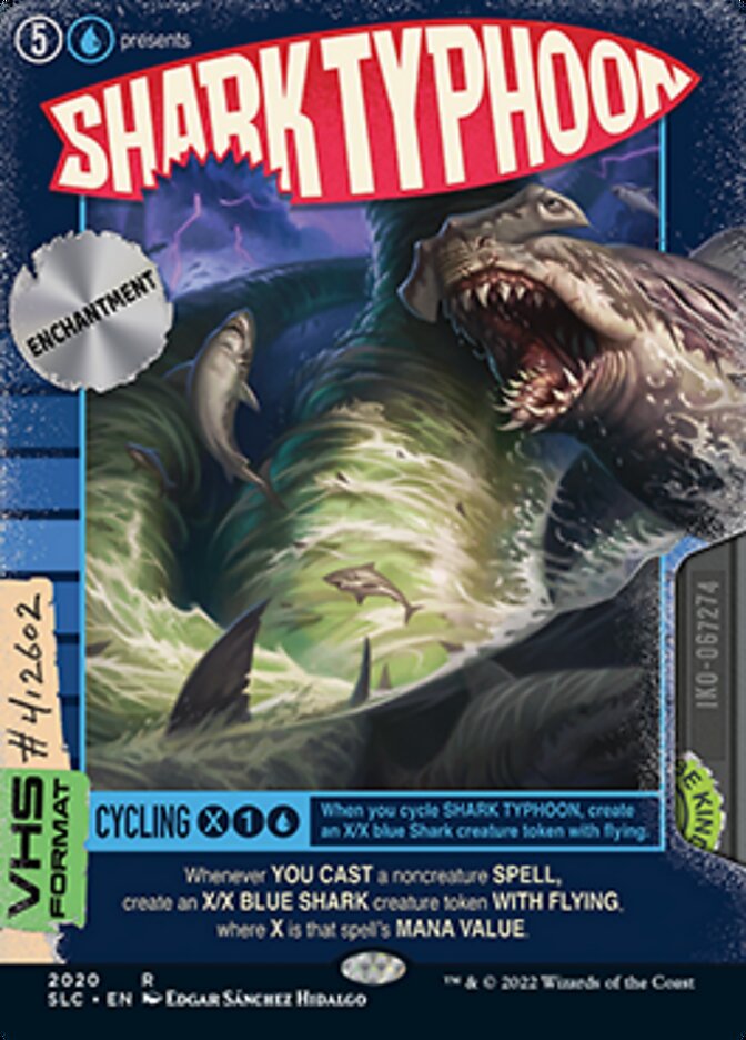 Shark Typhoon (Borderless Alternate Art) [Secret Lair 30th Anniversary Countdown Kit] | Odin's Place