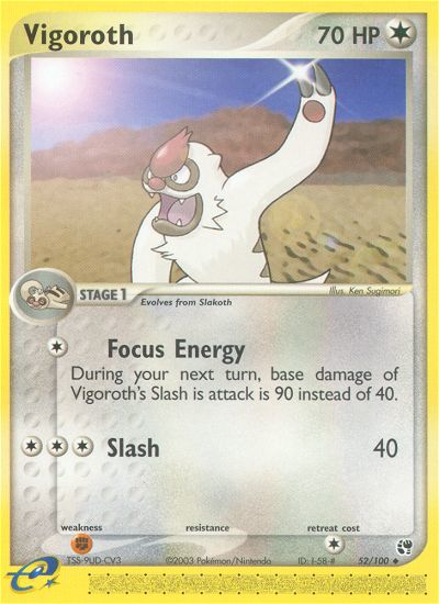 Vigoroth (52/100) [EX: Sandstorm] | Odin's Place