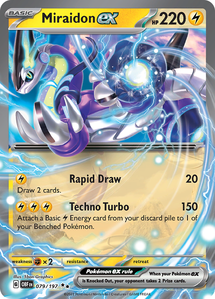 Miraidon ex (079/197) [Scarlet & Violet: Obsidian Flames] | Odin's Place
