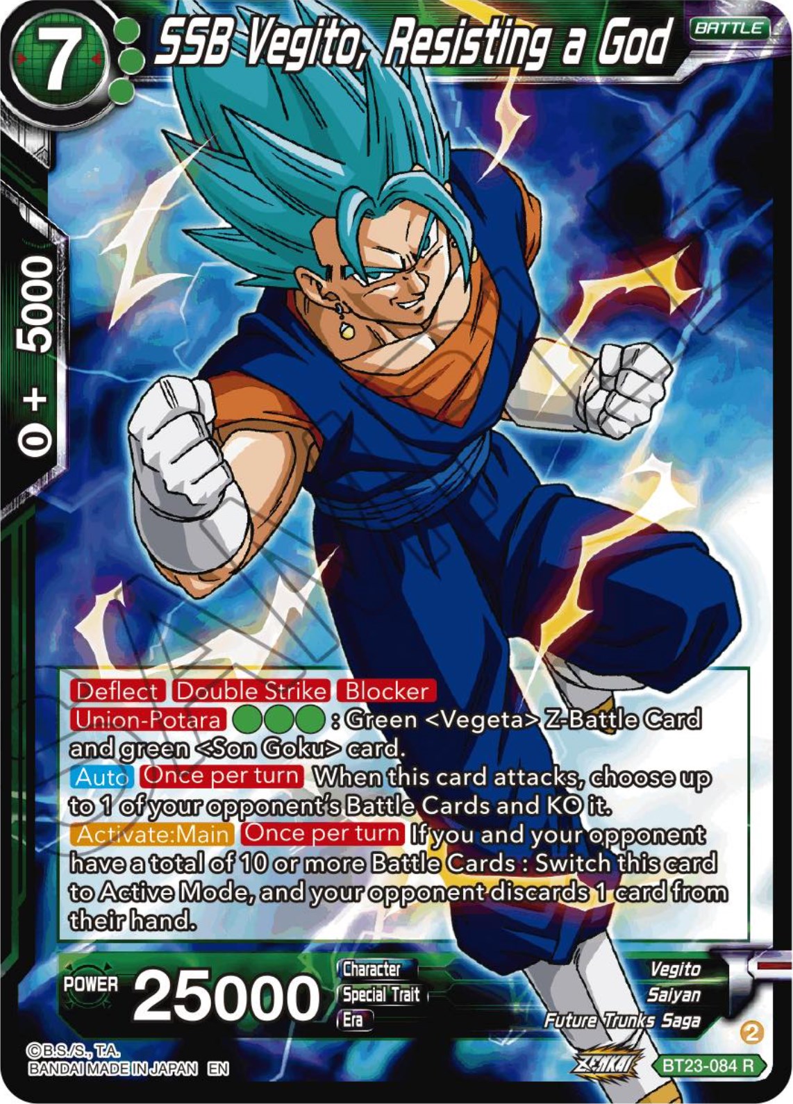 SSB Vegito, Resisting a God (BT23-084) [Perfect Combination] | Odin's Place