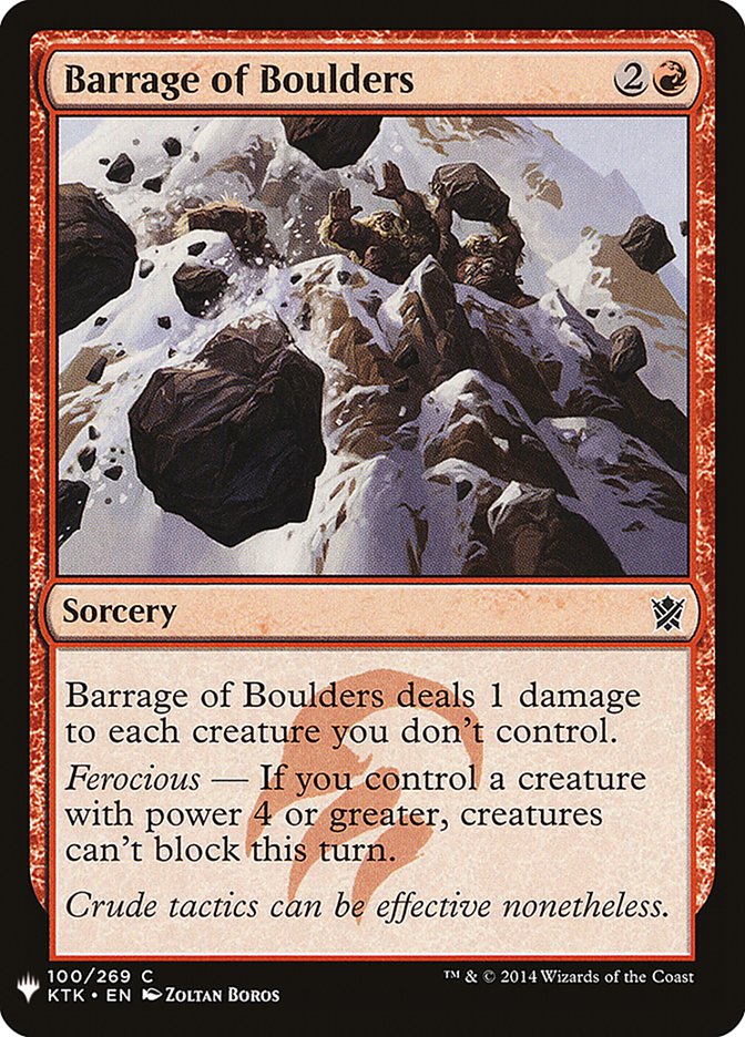 Barrage of Boulders [Mystery Booster] | Odin's Place
