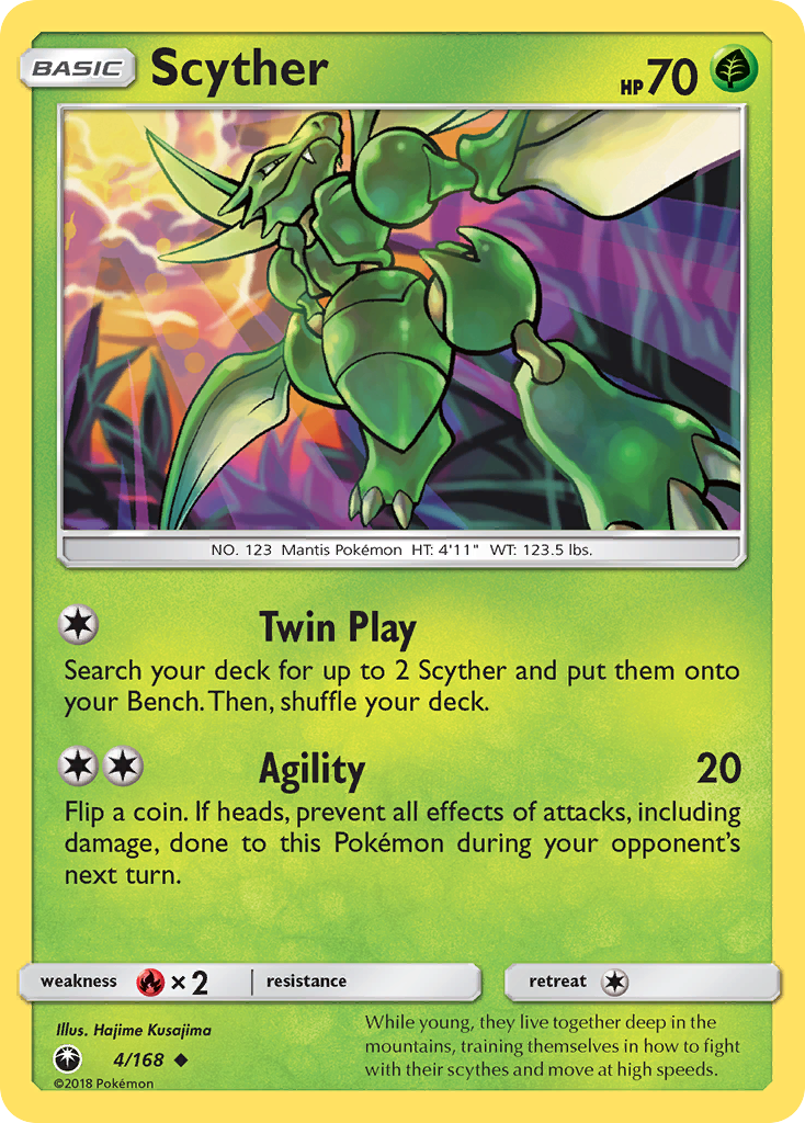 Scyther (4/168) [Sun & Moon: Celestial Storm] | Odin's Place