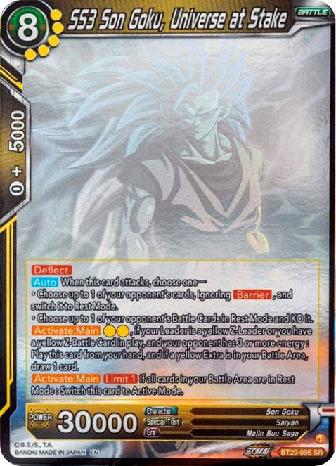 SS3 Son Goku, Universe at Stake (Hologram) (BT20-095) [Power Absorbed] | Odin's Place