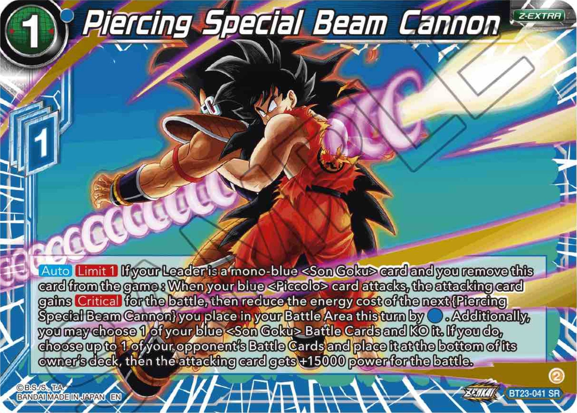 Piercing Special Beam Cannon (BT23-041) [Perfect Combination] | Odin's Place