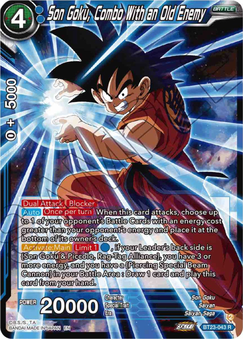 Son Goku, Combo With an Old Enemy (BT23-043) [Perfect Combination] | Odin's Place