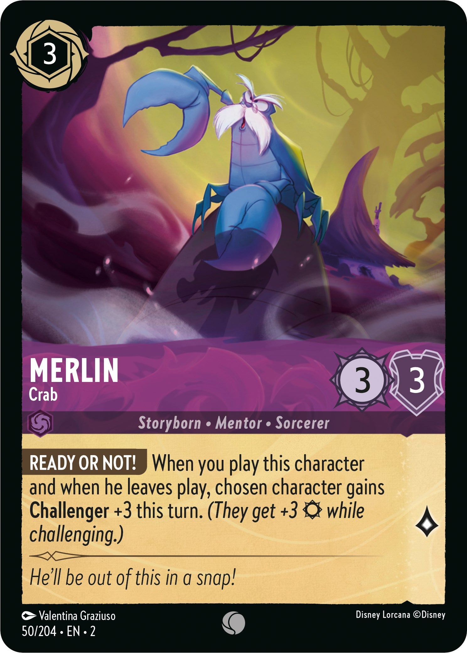 Merlin - Crab (50/204) [Rise of the Floodborn] | Odin's Place