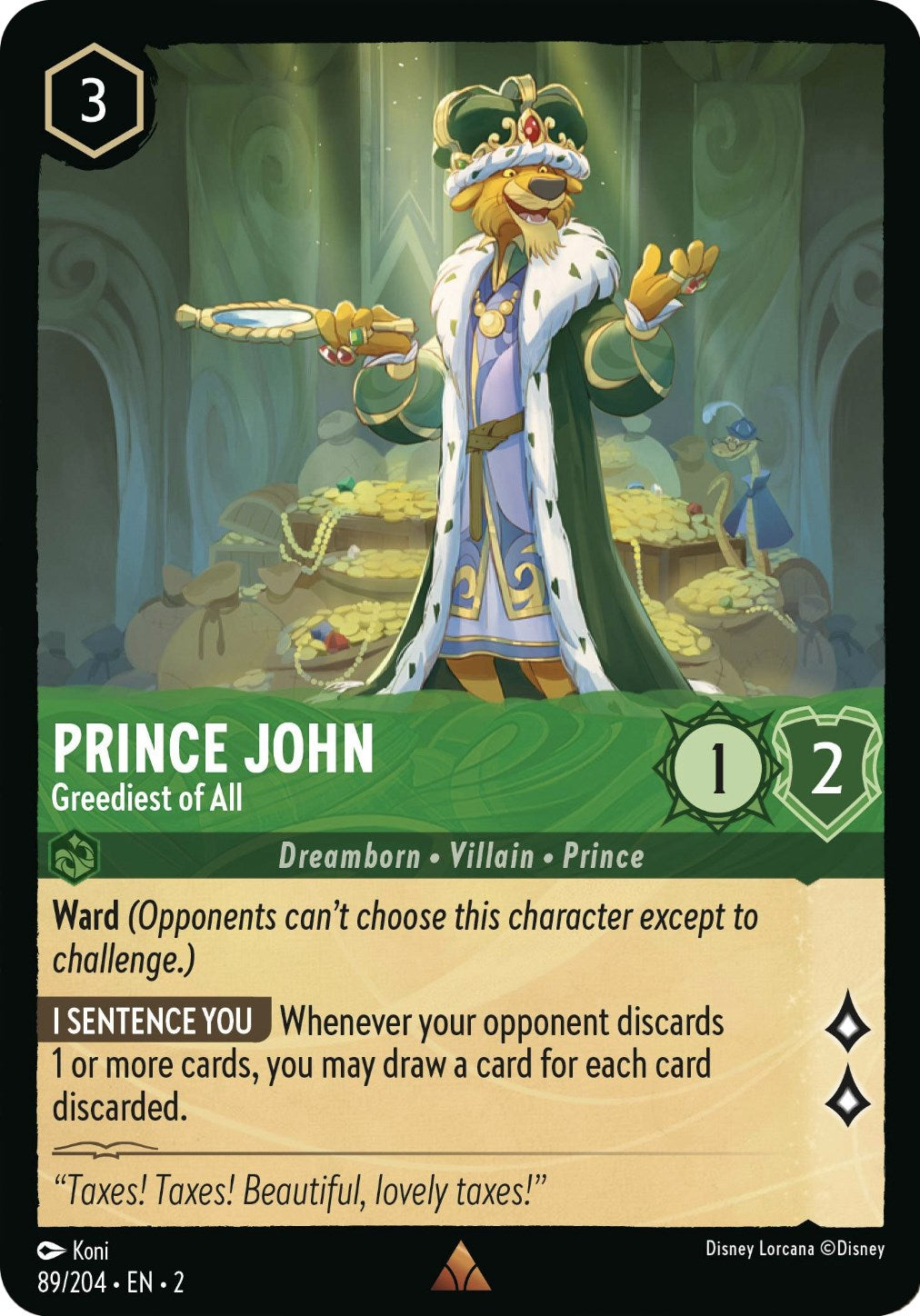 Prince John - Greediest of All (89/204) [Rise of the Floodborn] | Odin's Place