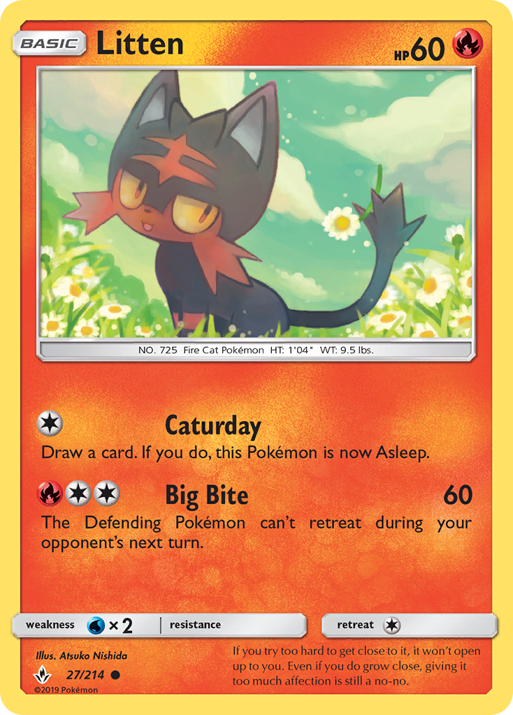 Litten (27/214) [Sun & Moon: Unbroken Bonds] | Odin's Place