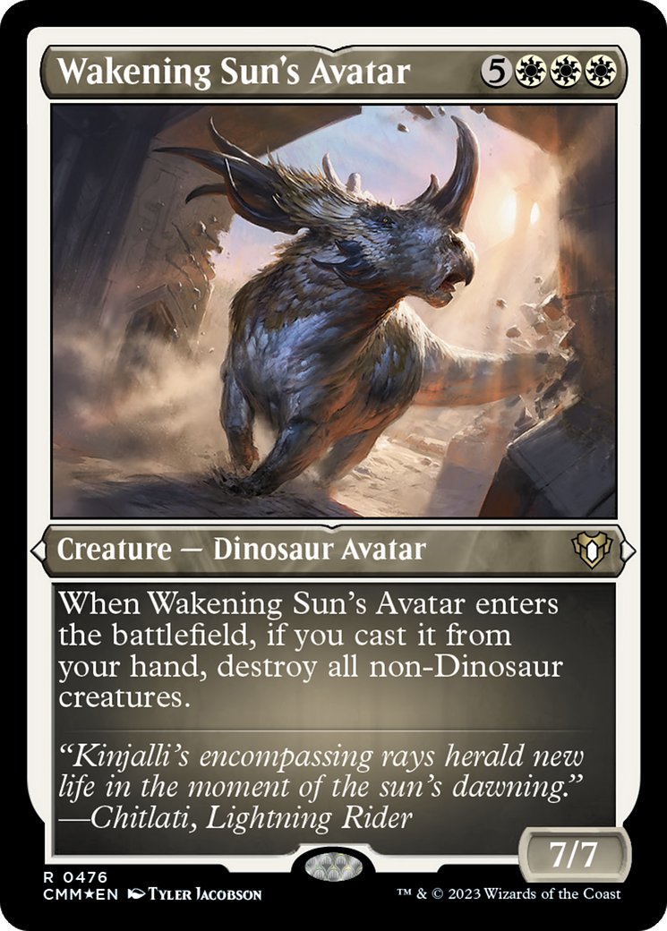 Wakening Sun's Avatar (Foil Etched) [Commander Masters] | Odin's Place