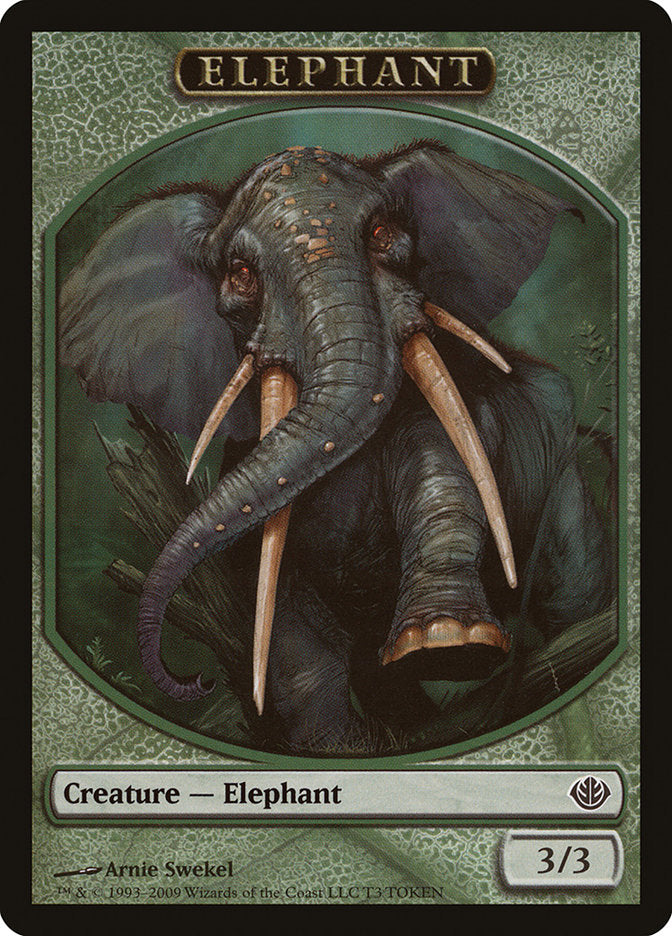 Elephant Token (3) [Duel Decks: Garruk vs. Liliana Tokens] | Odin's Place