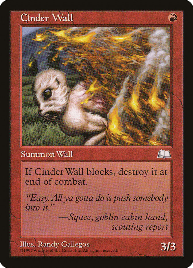 Cinder Wall (94) [Weatherlight] | Odin's Place
