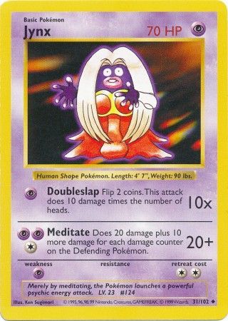 Jynx (31/102) [Base Set Shadowless Unlimited] | Odin's Place