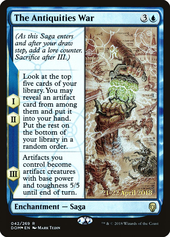 The Antiquities War (42) [Dominaria Prerelease Promos] | Odin's Place