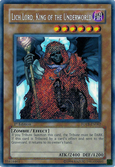 Lich Lord, King of the Underworld [FOTB-EN062] Secret Rare | Odin's Place