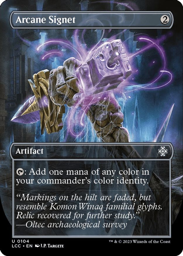 Arcane Signet (Borderless) [The Lost Caverns of Ixalan Commander] | Odin's Place