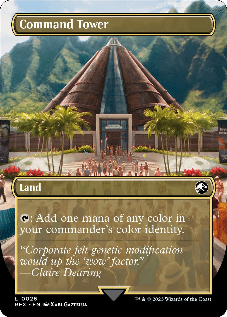 Command Tower // Commander Tower (Borderless) [Jurassic World Collection] | Odin's Place