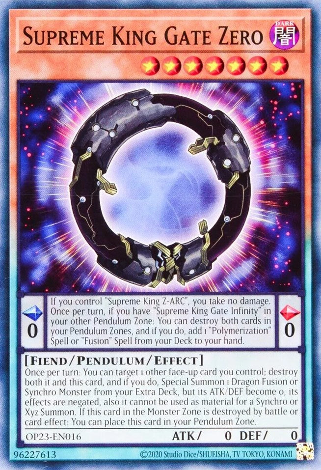 Supreme King Gate Zero [OP23-EN016] Common | Odin's Place