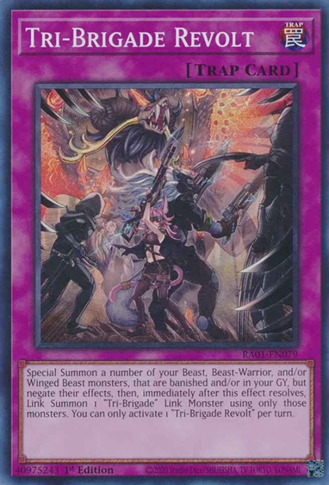 Tri-Brigade Revolt [RA01-EN079] Super Rare | Odin's Place
